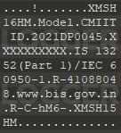 Firmware - Device model name